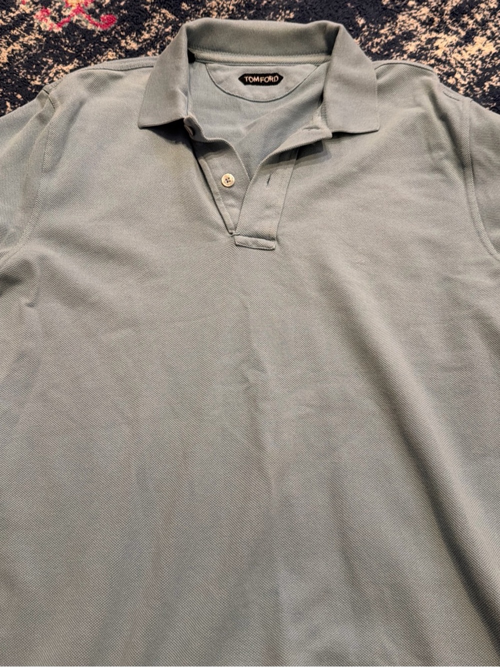 Tom Ford Men's Polo Shirt in Light Blue